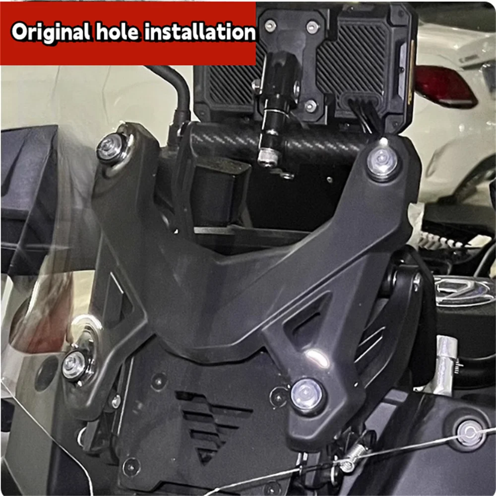 Waterbird style windshield For VOGE DS625X DS525X windshield modification with raised front windshield and rain shield