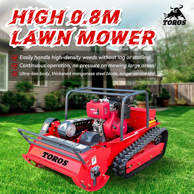 Grassland Green Trimming Lawn Mower CE EPA Mower Remote Customized Tracked Mulcher Multifunction Made in China