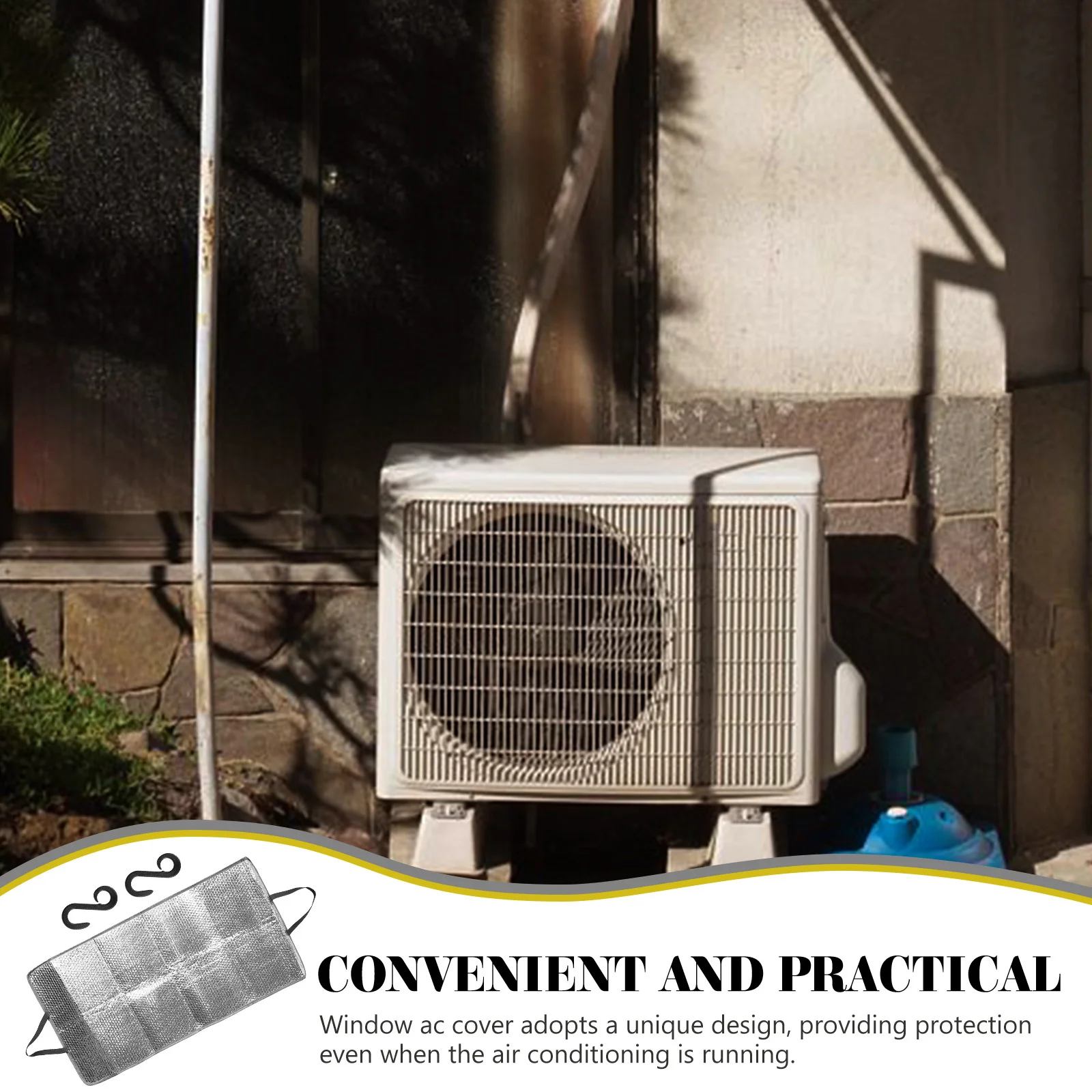 

Window Air Conditioner Top Cover Outdoor Ac Unit Protection Shield Sunproof Dustproof Insulation Cover for Outside Units
