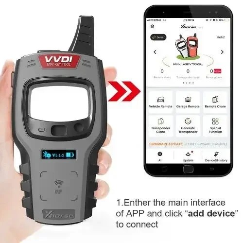 Xhorse VVDI MINI Key Tool Without Copy 48 Transponder (96 bit) Function NoTokens With 10 Pcs VVDI XT27A Super Chip As Gift