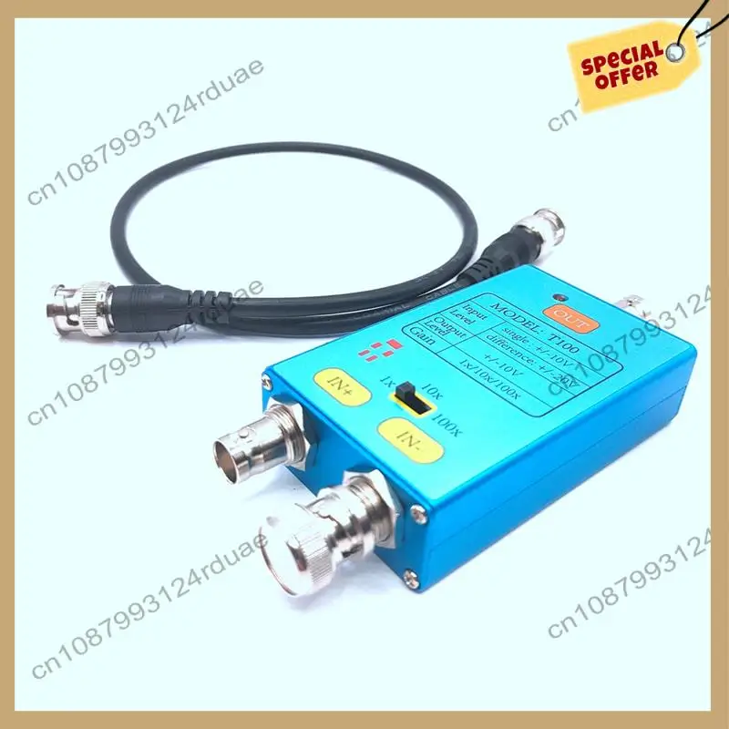 

A75T 10M Bandwidth Oscilloscope Differential Gain Split Probes Weak Electrical Signal Measurement Tool 100X Signals Amplifier
