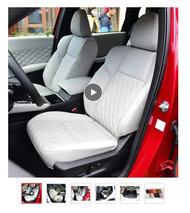 Maßgefertigte Autositzbezüge für Volkswagen Golf aus PU-Leder, Komplettset Innenraumschutz-Zubehör – Detail 1