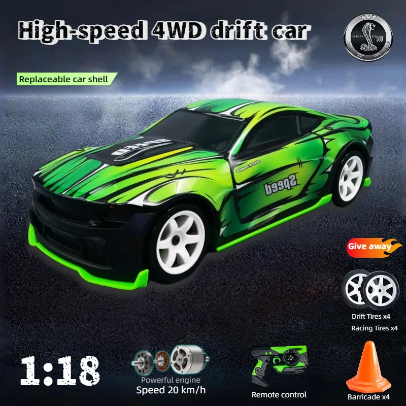 

4WD RC 2,4G дрифтовая модель автомобиля с дистанционным управлением 7,4 В, бесступенчатая переменная скорость, меняющая цвет гоночный автомобиль