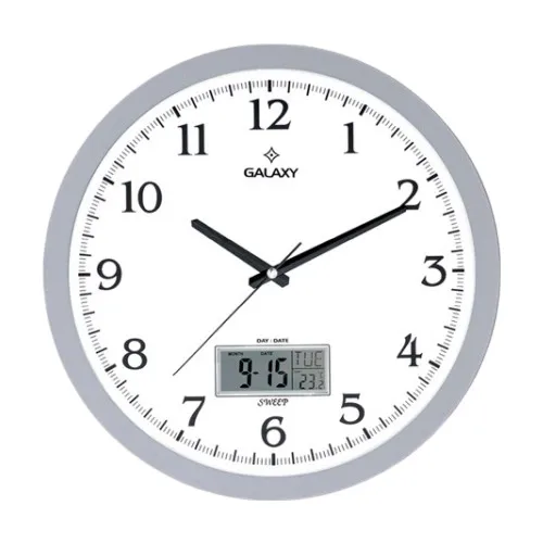 Galaxy T-1964-G Premium Digital Wall Clock Gray 35 cm HBV00000VZ1BM