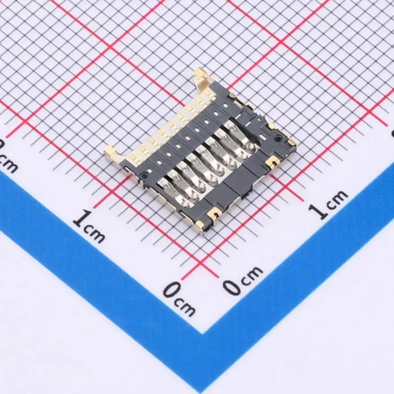 10Pcs/Lot High-Quality Sd Card/Microsd Card Connector, Plug-In Type, Microsd Card (Tf Card) Holder, Thickness 1.32mm, Smd, Gold-Plated Contacts