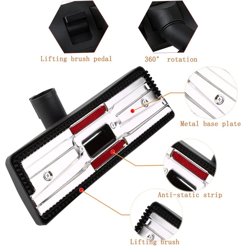 AD24 فرشاة أرضية عيار 32 مم لمرفقات رأس هنري هوفر مع محول 35 مم