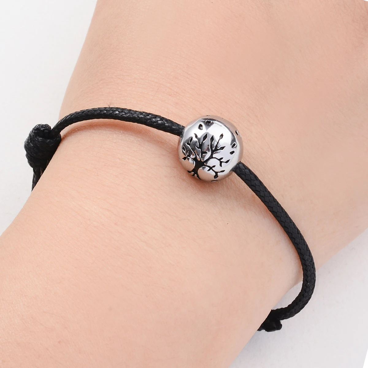 Lebensbaum-Urnen-Armband für Asche aus Edelstahl, Gedenk-Schmuckstück, Geschenk für Frauen und Männer – Detail 5