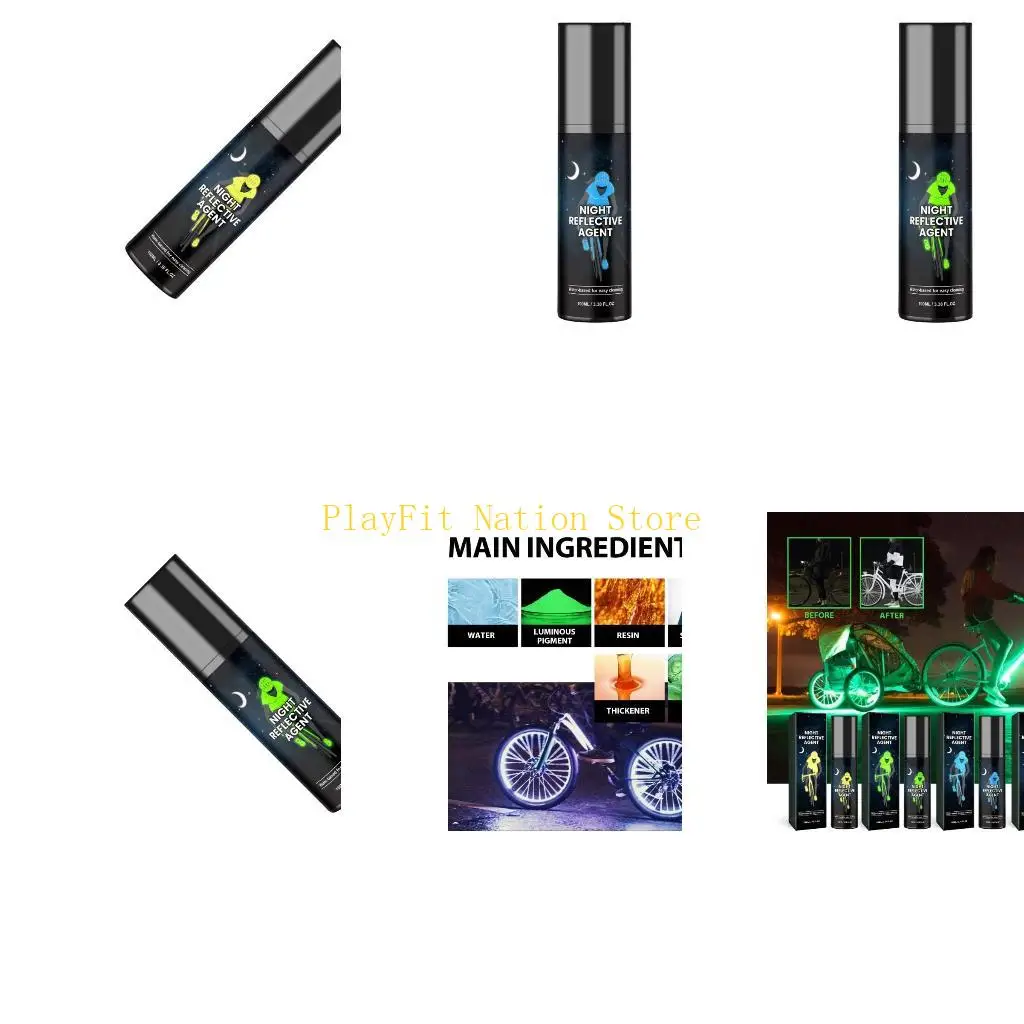 

242F, 100 мл, простой в использовании светоотражающий спрей с длительным сроком действия, обеспечивающий безопасность в ночное