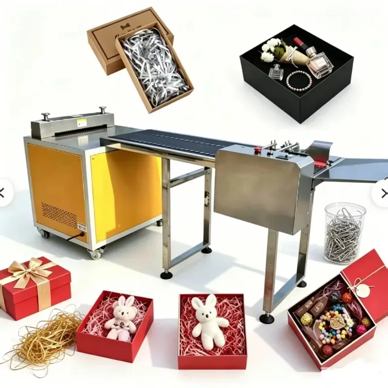 Factory Direct Paper Crumple Shredder Automatic Raffia Paper Strip Cutting Machine