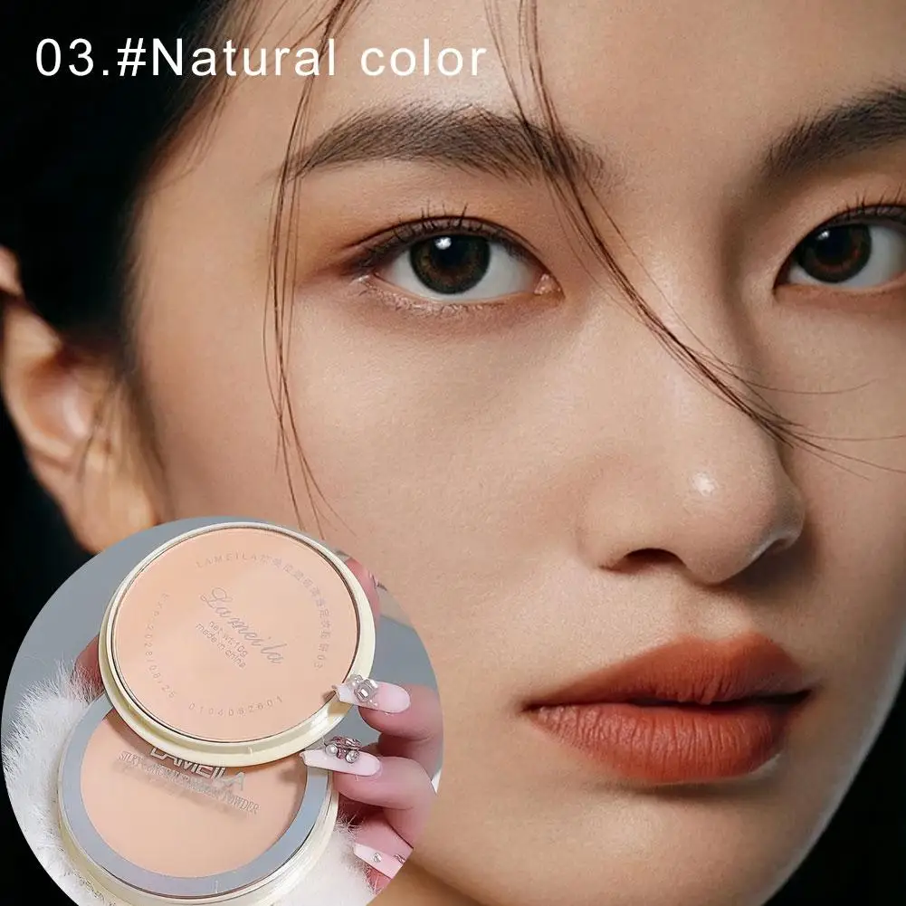 ルースパウダー保湿持続オイルコントロールメイクライト防水コンシーラーパウダー通気性顔化粧品美白 B9V5