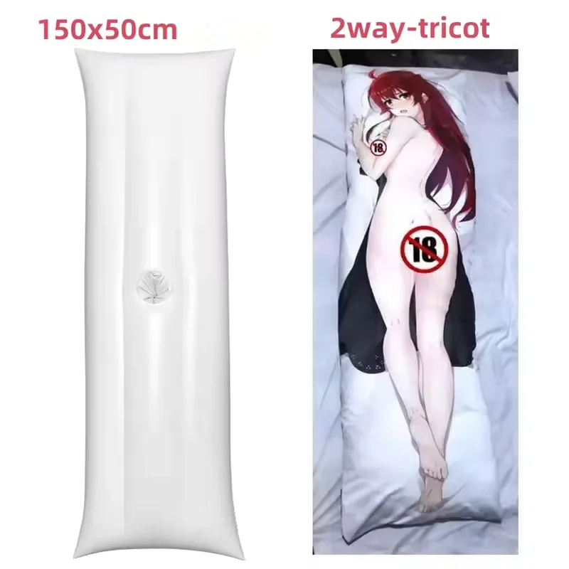 

Надувная подушка Dakimakura с отверстием для аниме Waifu Genshin Azur Lane, подушки для тела, сделай сам, на заказ, 50X150 см