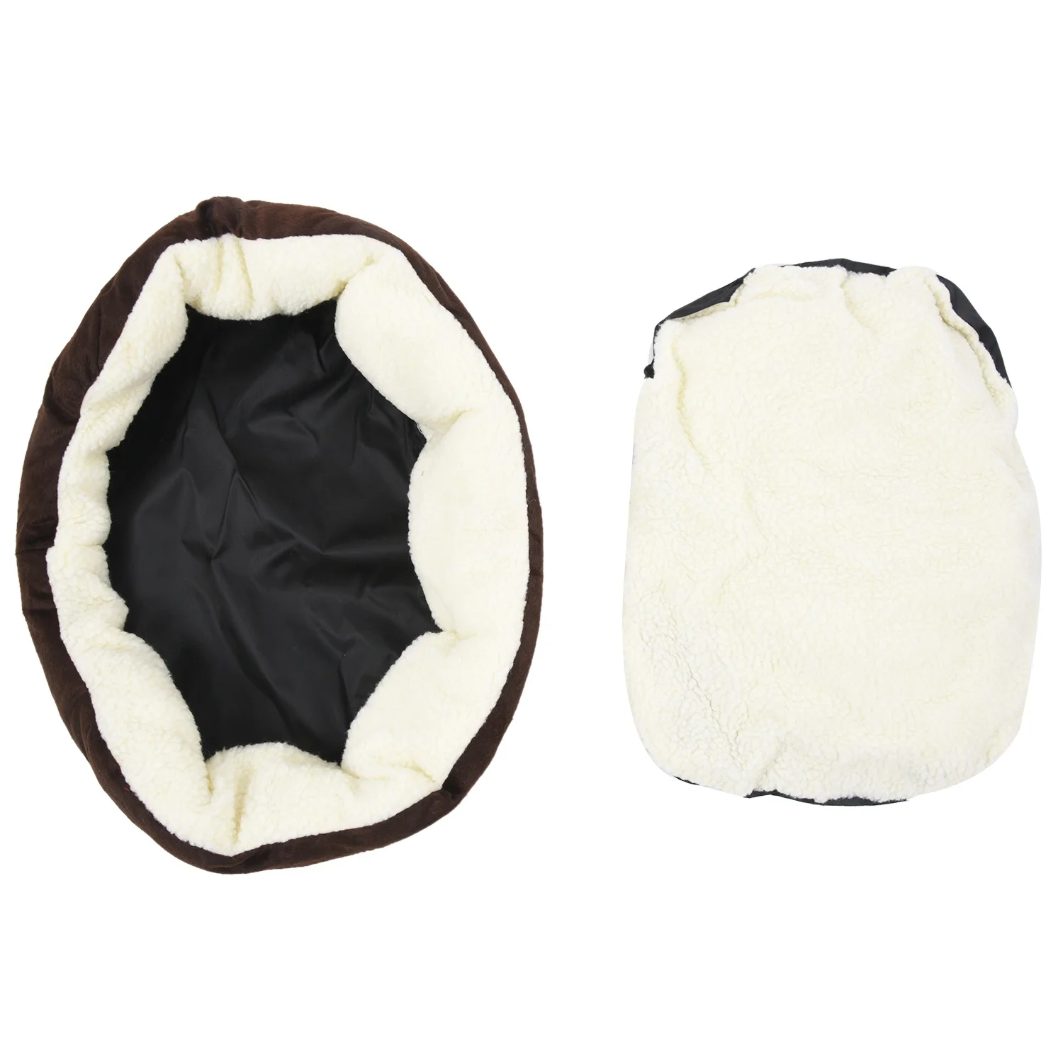 

didyou Cart Basket Niche removable cushion House Bed For Dog Cat Pet Size S 46x42x15cm COFFE