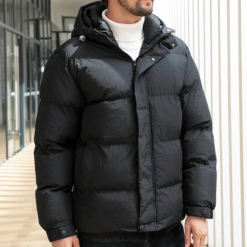 

Мужская зимняя утепленная хлопковая куртка с капюшоном на флисовой подкладке, свободного кроя, больших размеров, модная, теплая, в городском стиле