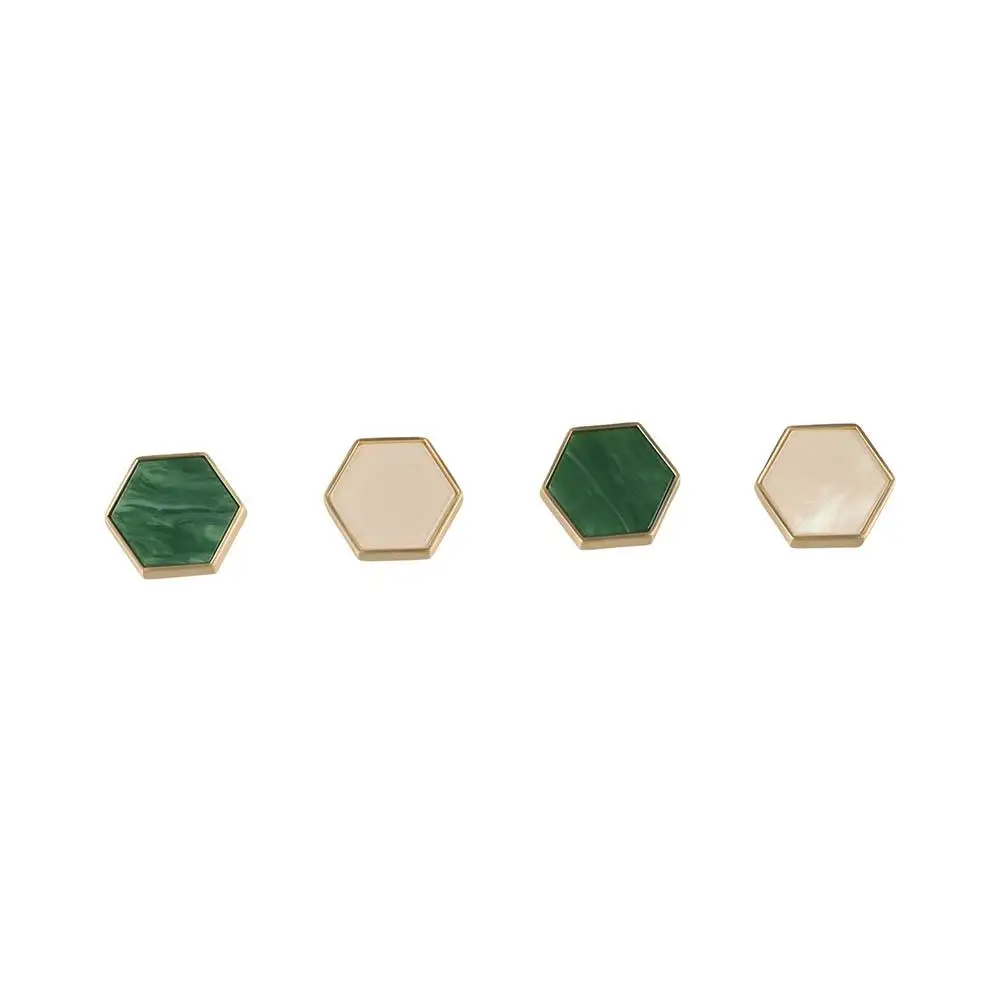 

Creativity Single Hole Cabinet Knob Hexagonal Nordic Modern Door Pull Handles Colorful Zinc alloy Drawer Knobs Shoe Cabinet