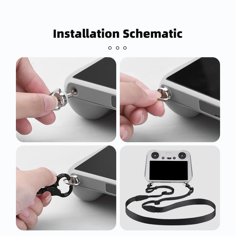 Cordón para DJI Mini 3 Pro RC con pantalla de Control remoto correa para el cuello para Air 3/Mavic 3 Pro cinturón ajustable accesorio para Dron