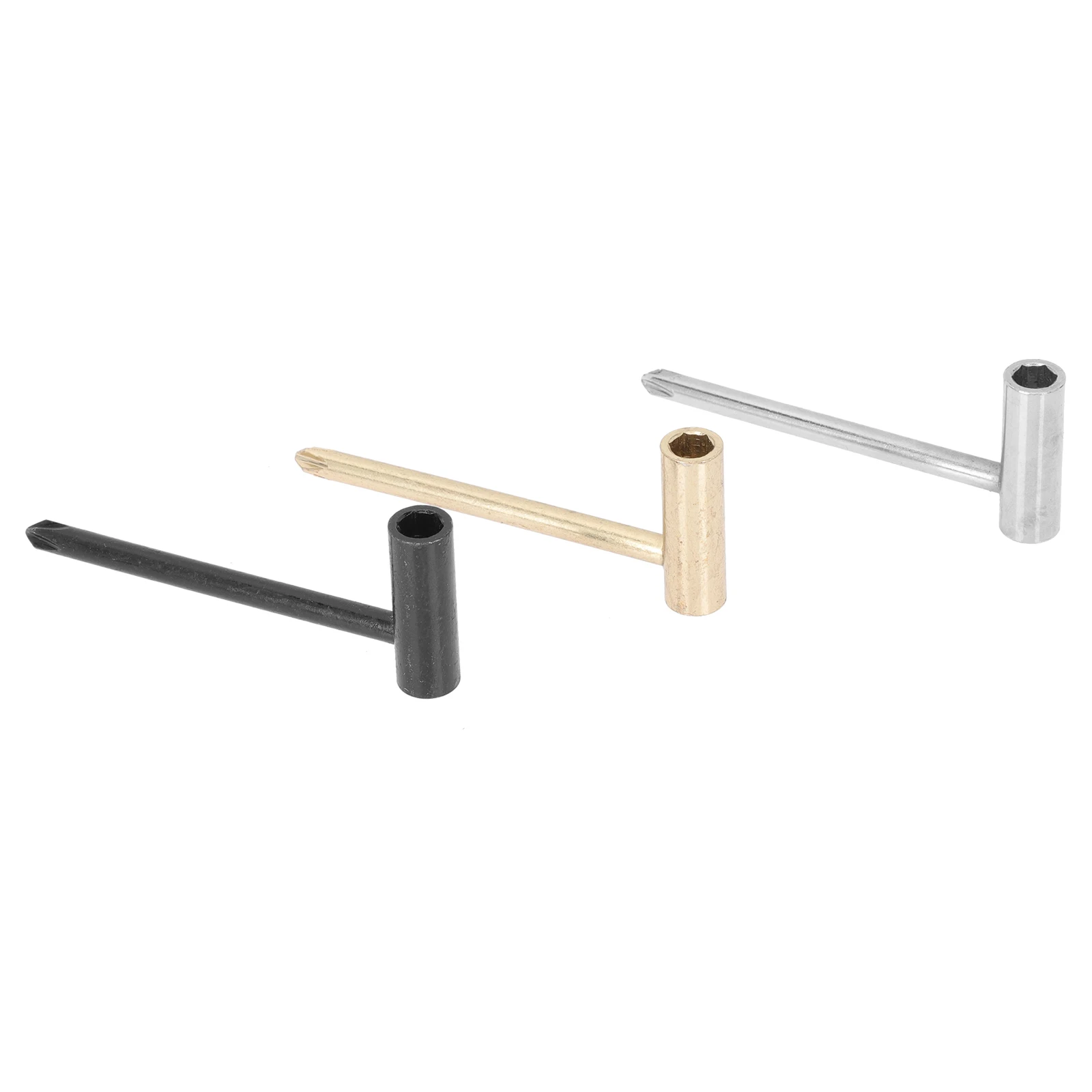 

3pcs Alloy Guitar Wrench Truss Rod Tool Neck Adjustment Bass Repair Hexagon Rod Professional Tuning Bridge Nut Screw Guitar