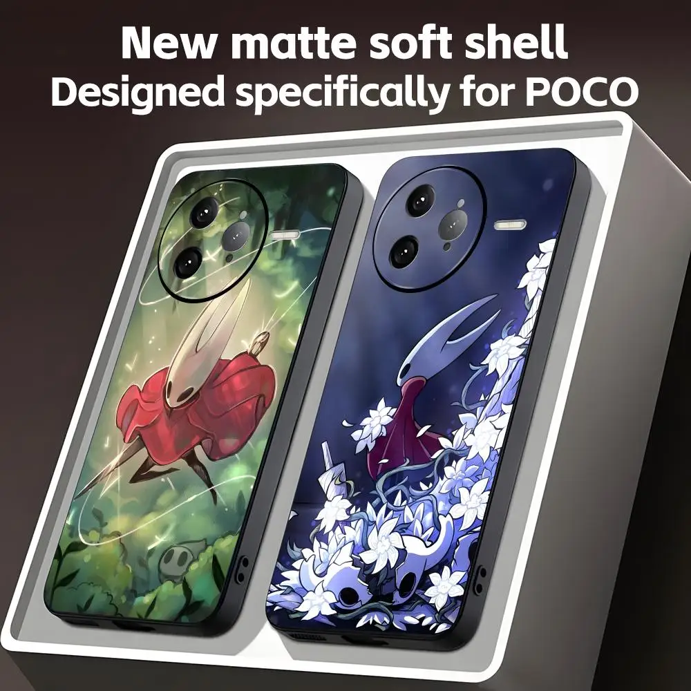 Чехол для телефона Hollow Knight Silksong для Xiaomi POCO M7 M6 M5 X7 X6 X5 F7 F6 F5 Мягкий черный чехол для телефона Pro 5G Чехол для телефона Hollow Knight Silksong для Xiaomi POCO M7 M6 M5 X7 X6 X5 F7 F6 F5 Мягкий черный чехол для телефона Pro 5G