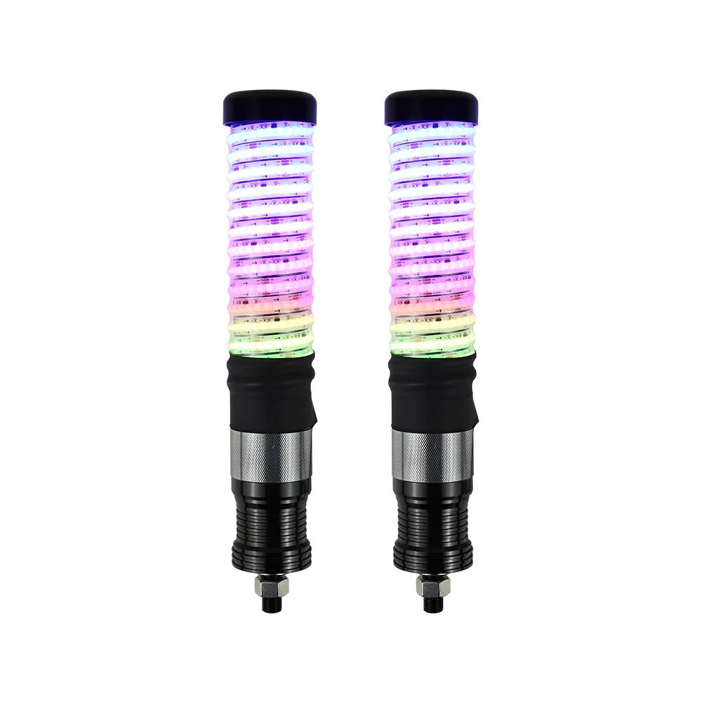 2 pollici Grasso 1FT COB LED Frusta Luci Indicatori di direzione Freno di retromarcia per Polaris RZR Can-Am Maverick X3 UTV ATV Offroad