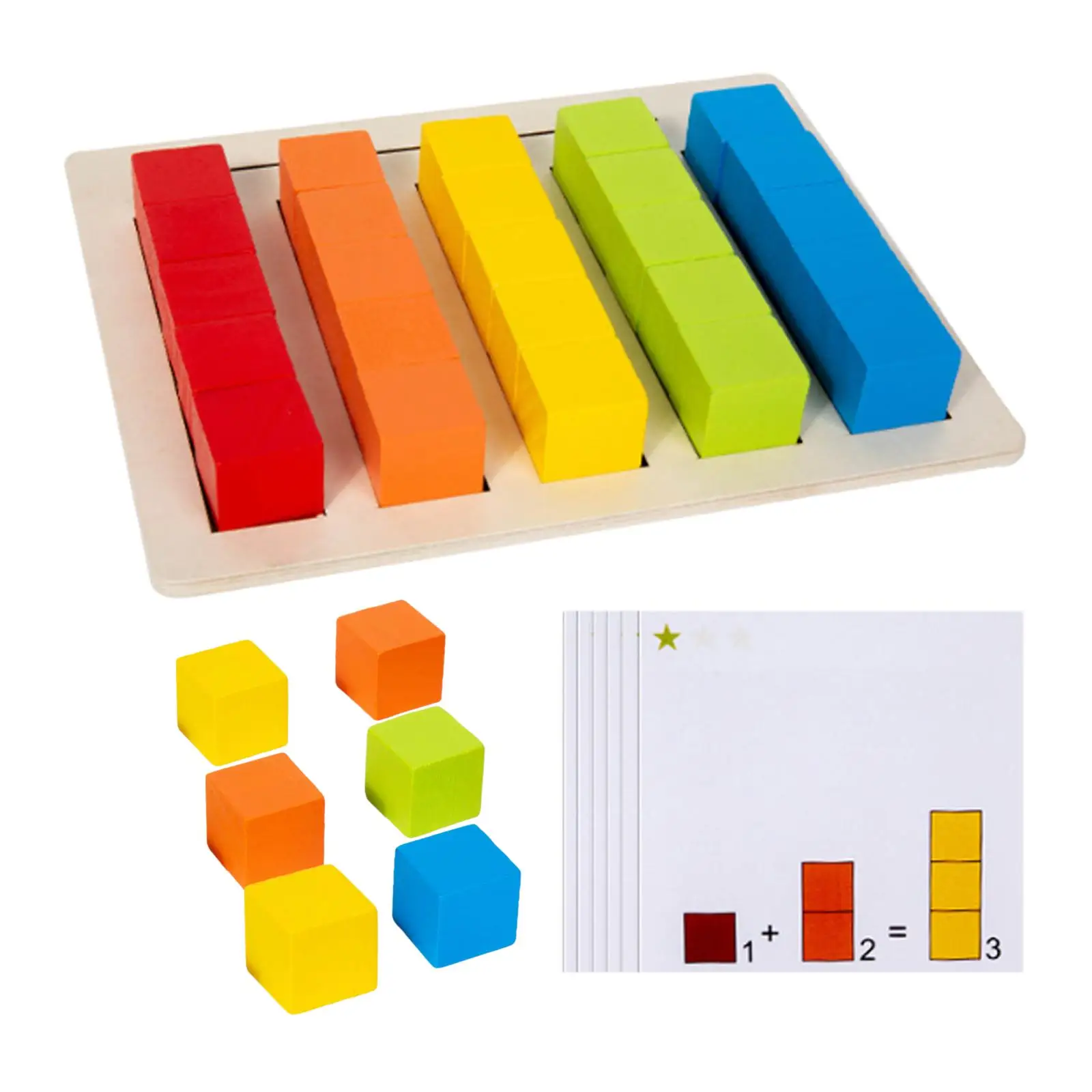 Math Learning Blocks Cubes Kids Fine Motor Developmental Mathematics Teaching