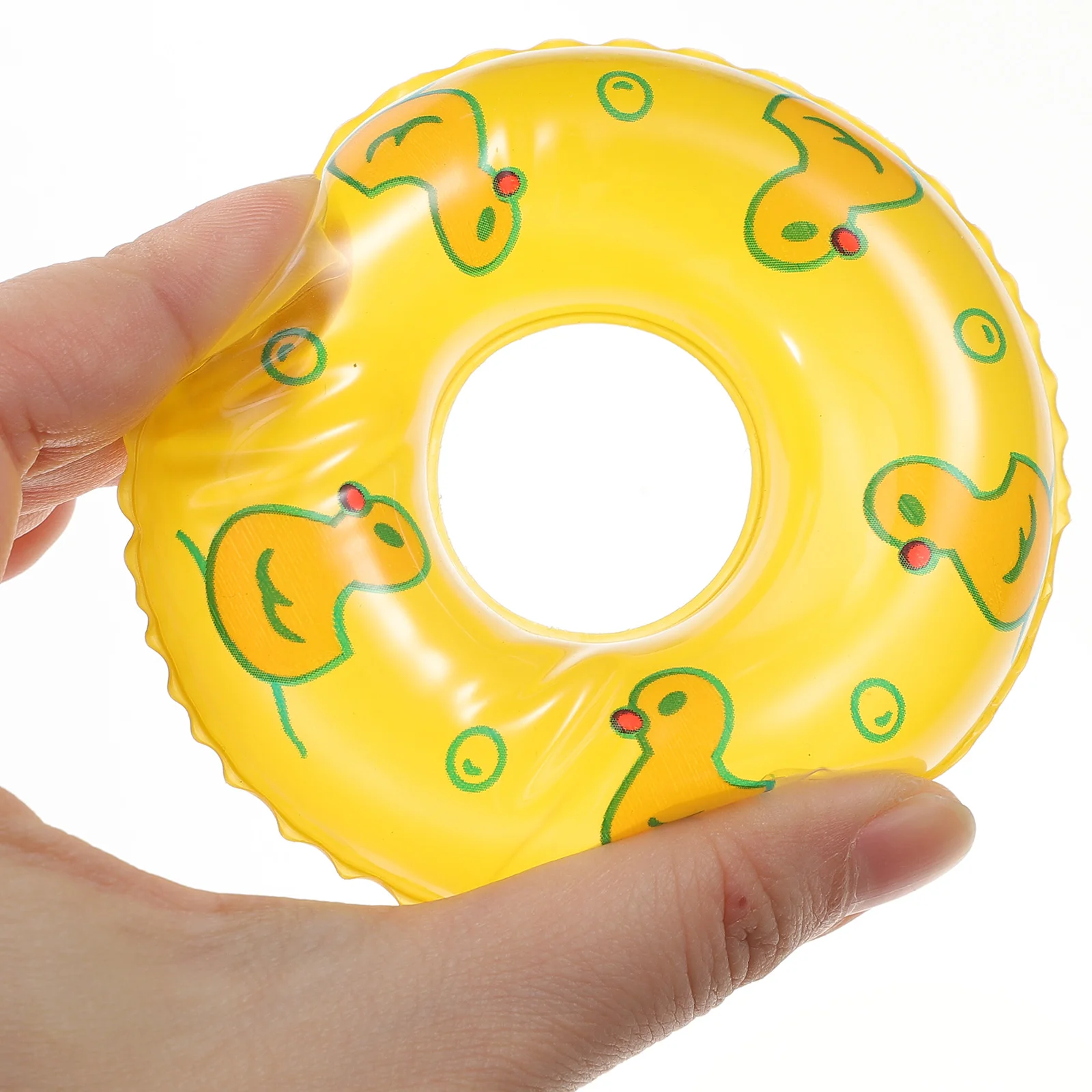 15 Pcs Mini Swim Ring Swimming Rings Small House Photo Props Miniature Tiny Supplies Simulated Toy