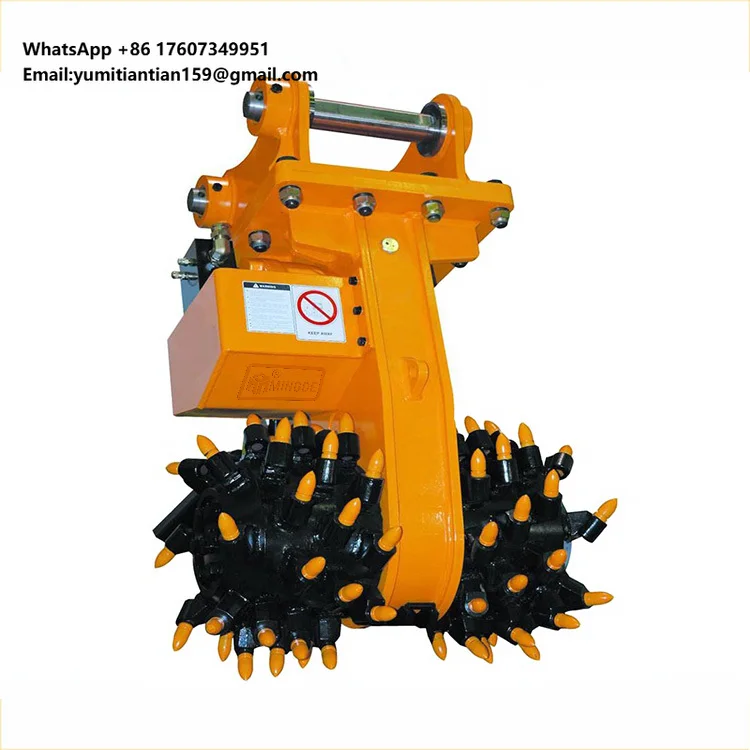 Wear Resistance Excavator Rock Milling Machine Hot Selling Multifunctional Rotary Drum Cutter
