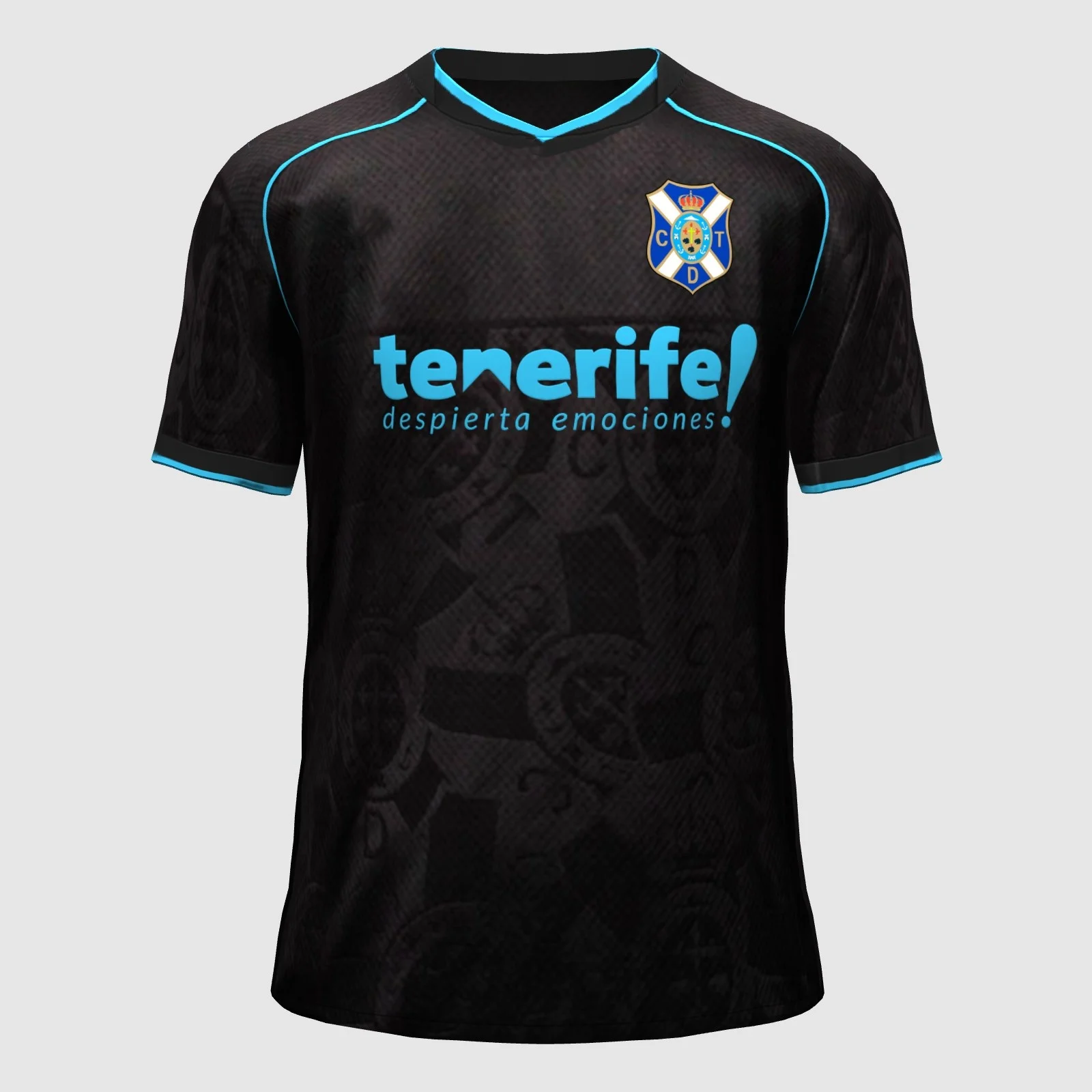2026 Summer New Tenerife Concept 26-27 Football Shirt Printed Quick Drying Casual Sporty Pair Men Women Breathable T-shirt