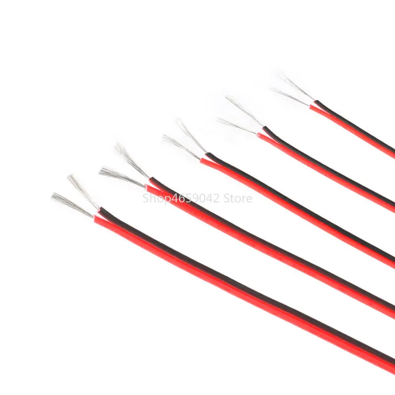 10 Meters Red Black Wire 16/18/20/22/24/26AWG Electrical Wire Tinned Copper Insulated PVC Extension LED Strip Cable