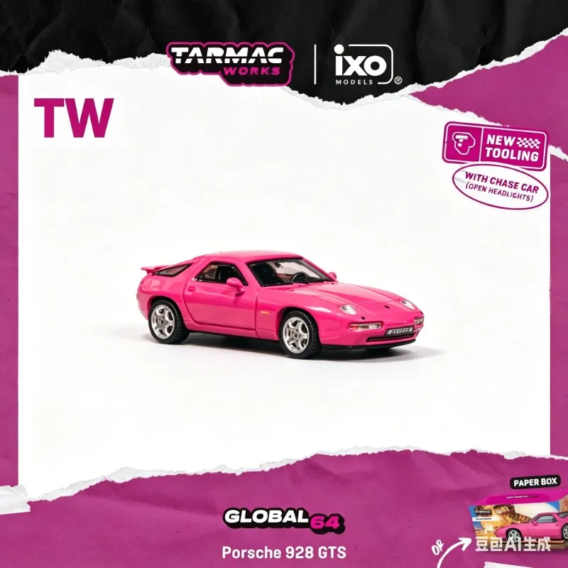 

TW 1:64 928 GTS Rubystone Red Alloy Car Model Casting Car Model, Simulation Static Ornament, Adult Collectibles, Male Toys.