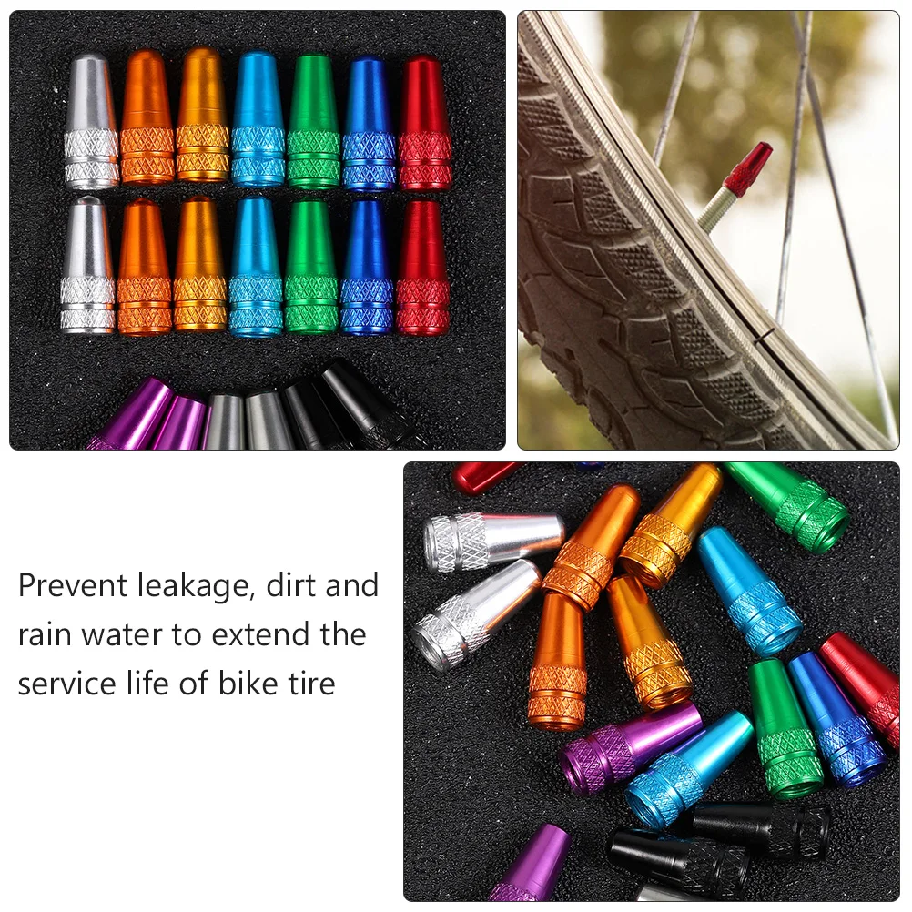 

30pcs Alloy Bike Tire Caps Bike Tire Caps Waterproof Dust Covers Valve Stem Protection Motorcycle Bicycle