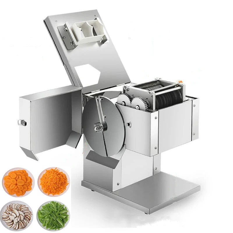 

PBOBP Commercial Electric Meat Slicer Grinder Vegetable Cutter Shred Machine 850W Home Automatic Food Chopper Chipper