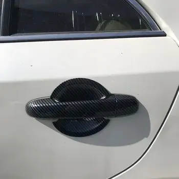 Pro Toyota Yaris Vitz XP130 Hatchback 2012-2017 Uhlíková vlákna Chromovaná krytka kliky dveří auta Obložení Samolepka Stylingové doplňky 10 nejlepší prodej Příslušenství k autu Toyota Vitz 2012 - №6
