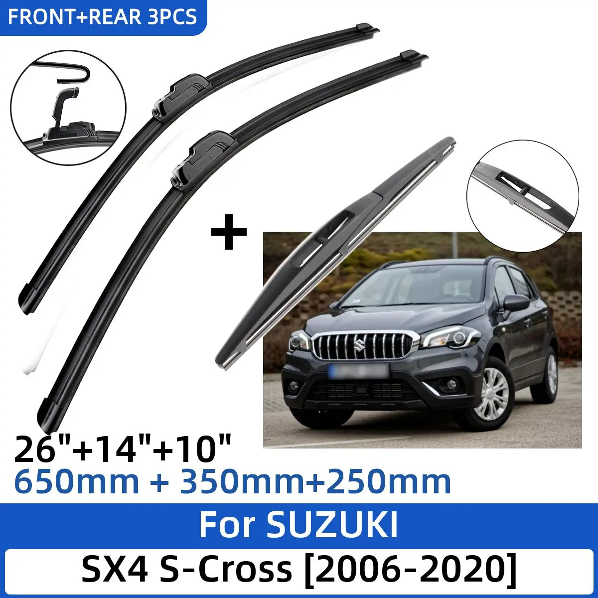 3PCS for SUZUKI SX4 S-Cross 2006-2020 26