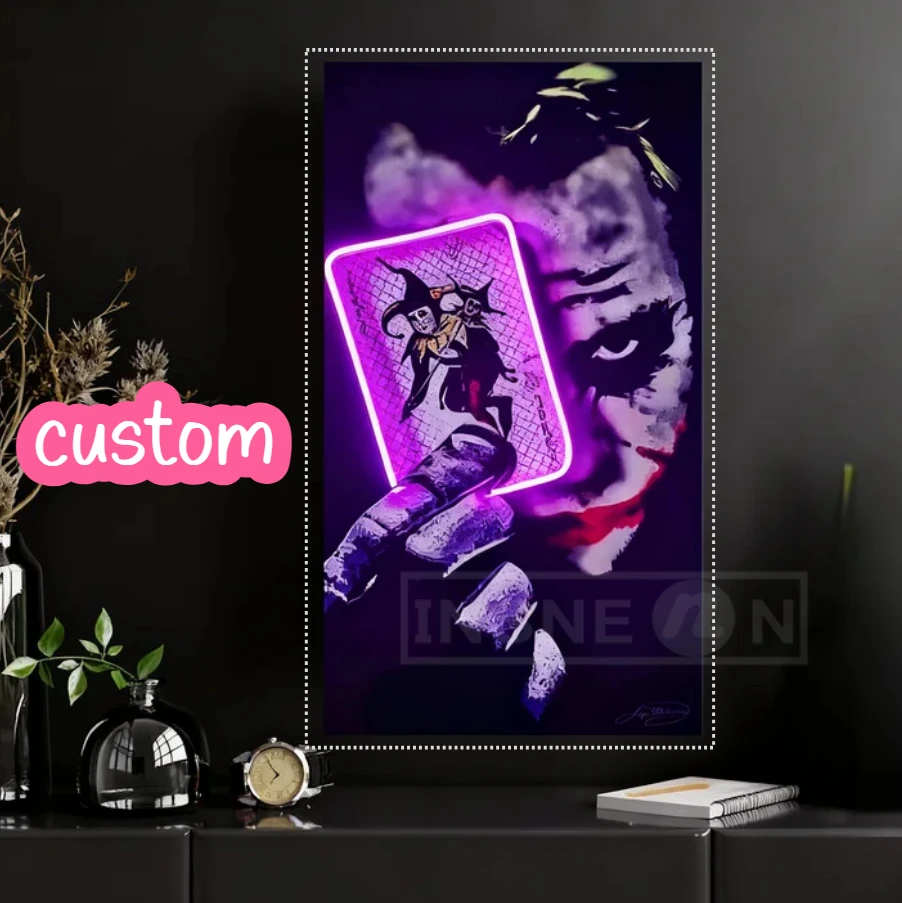 Custom Led Neon Sign for Home Business Sign-led Personalized Wall Light Decor Wedding Custom Neon Sign UV Printed Neon Sign