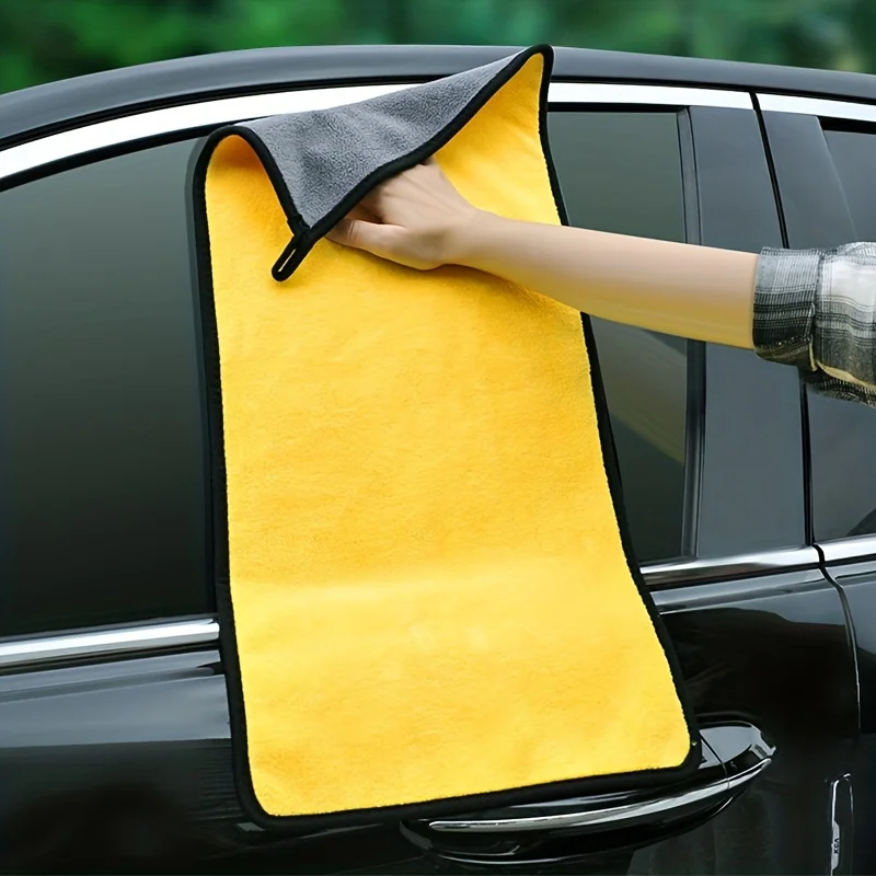 

Motorcycle car wiping towel coral velvet absorbent car double-sided velvet car wash towel cleaning towel