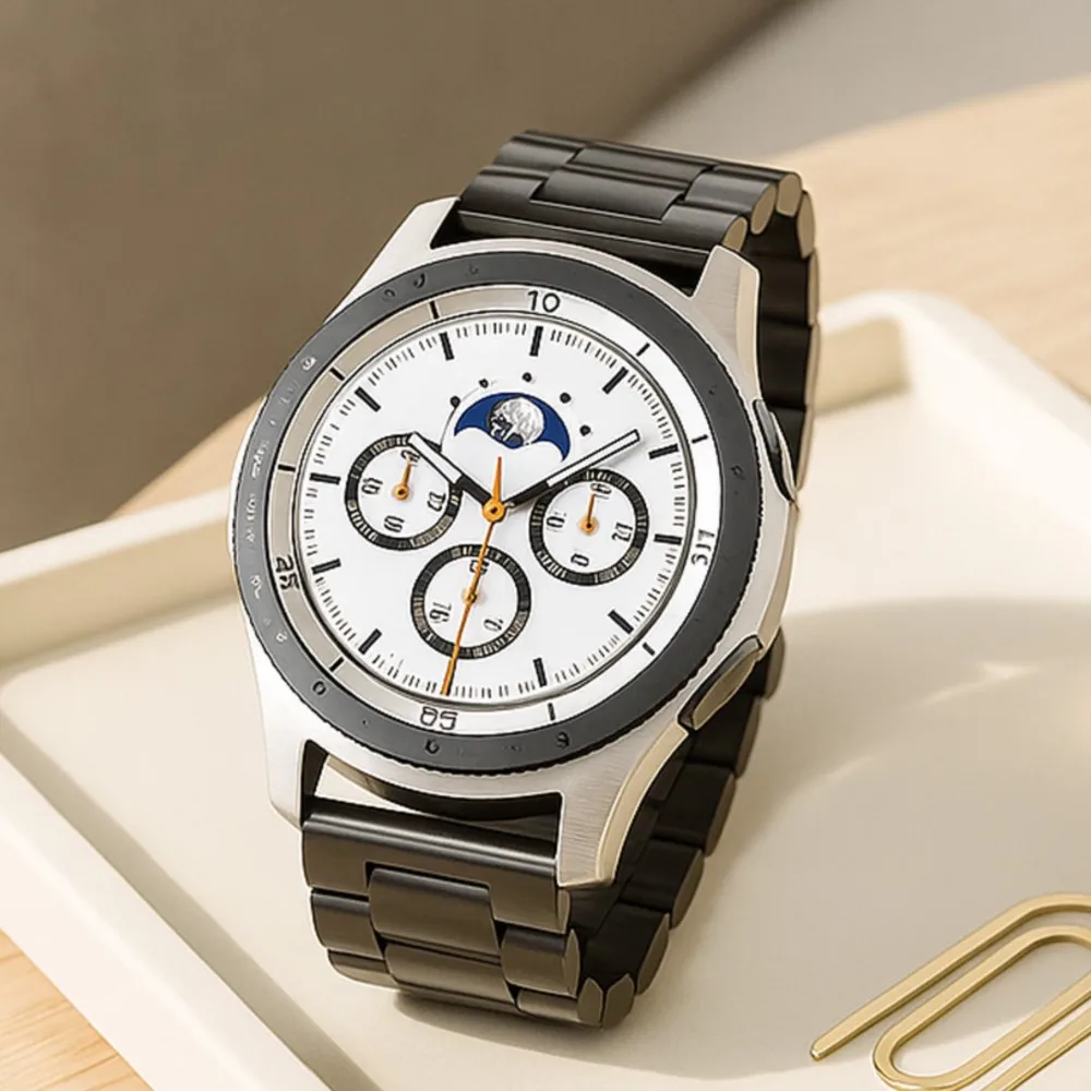 22 mm Uhrenarmbänder für Samsung Galaxy Watch 8 40 mm 44 mm Gliederarmband Armband für Samsung Galaxy Watch 8 Classic 46 mm Armband