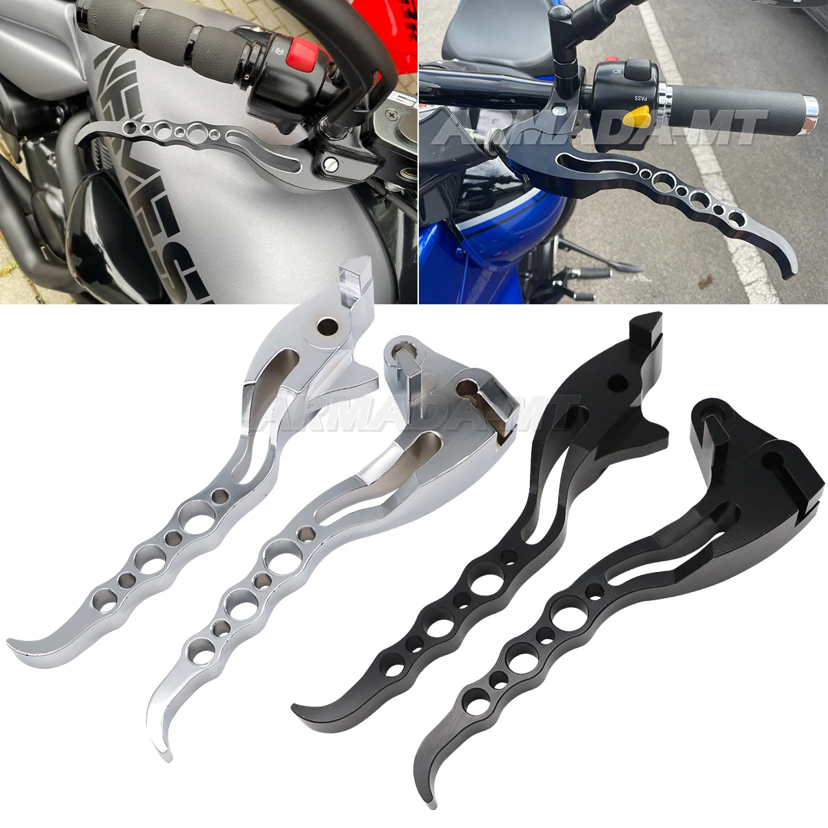 Motorcycle Accessories Loopholes Handlebar Brake Clutch Levers For Suzuki Boulevard M109R M 109R 2006-2017 2016 2015 Aluminum