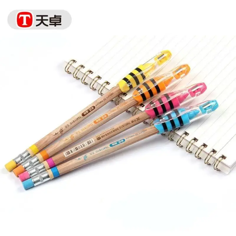 4 pcs/lot Cartoon Activity Pencil 2.0mm Pupils Nontoxic mechanical pencil Office Writing Children kid Stationery school supplies