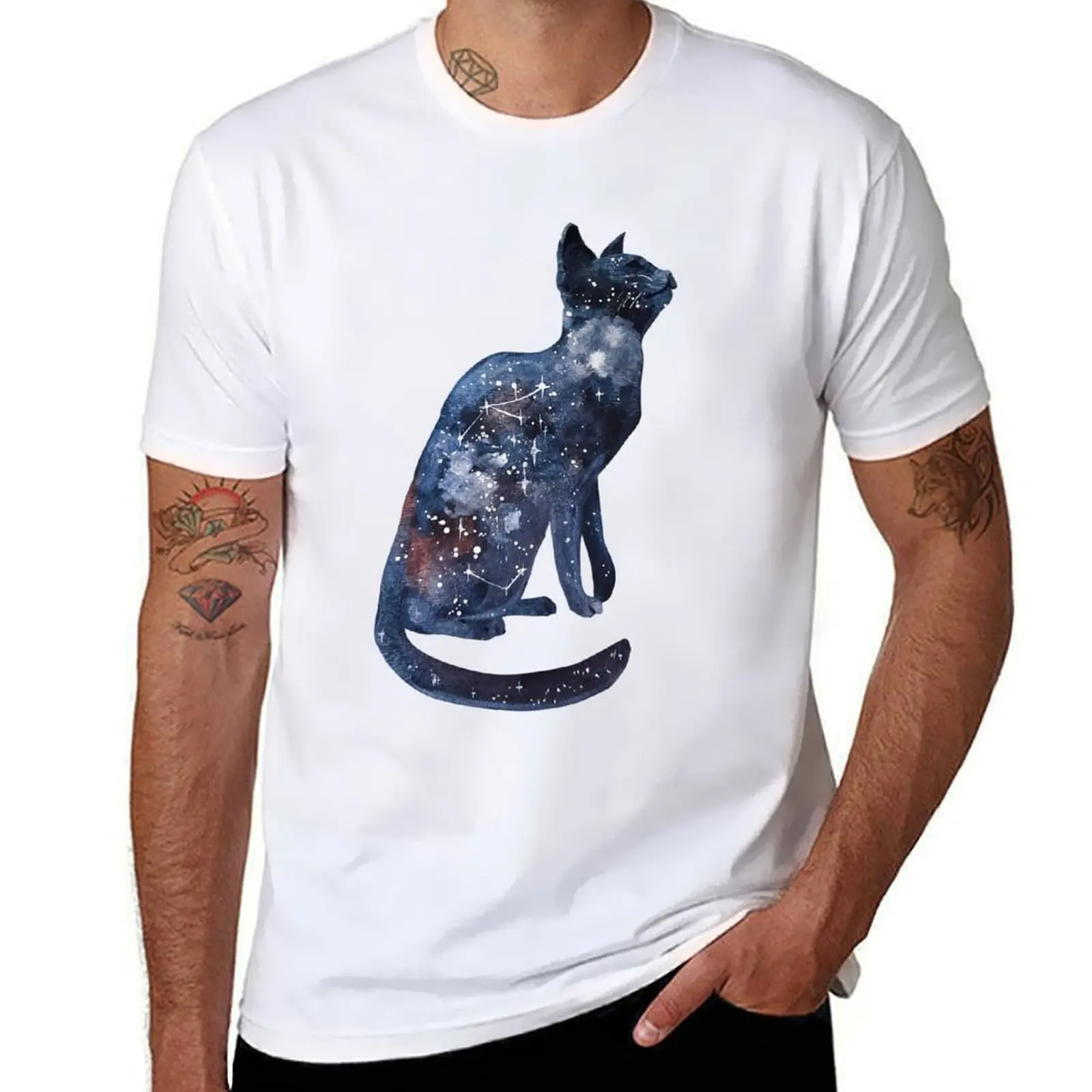 

Cosmos Cat T-Shirt funny t shirts cotton cotton t shirts man 100% T-Shirt