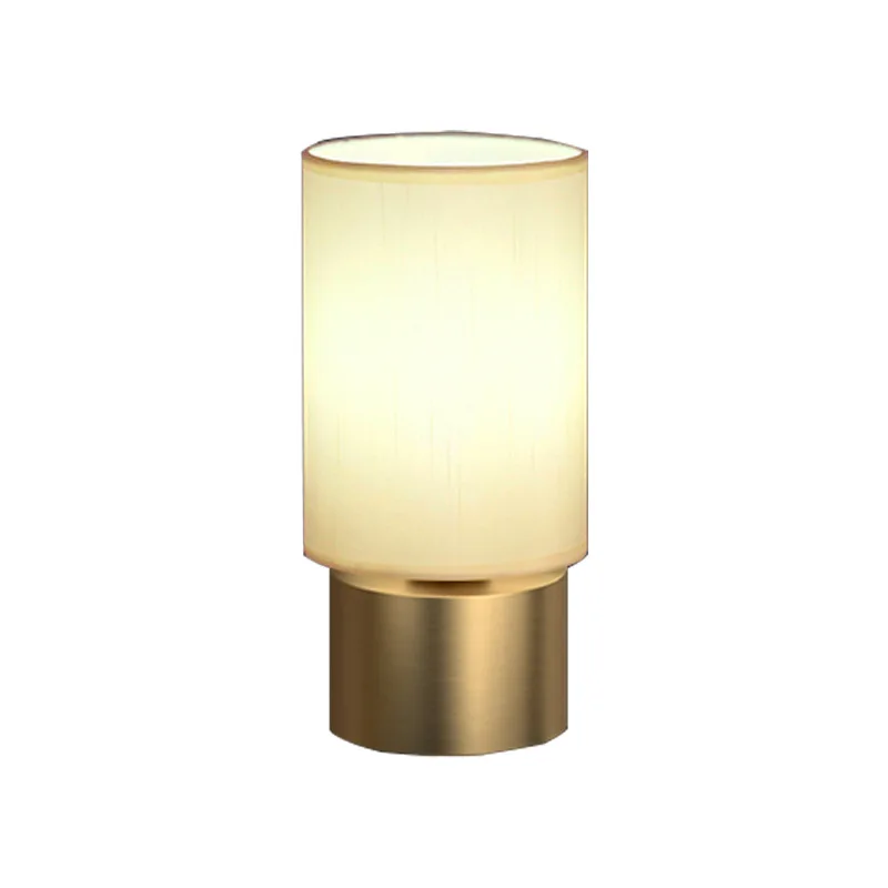 

Creative bedroom table lamp Nordic warm modern simple American creative bedside table night light all copper bedside lamp