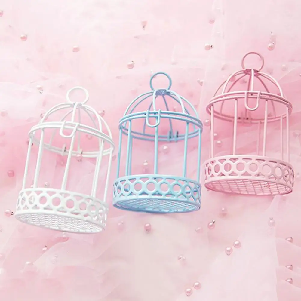 Lightweight Decorative Cage Modern Multi-purpose for Garden Mini Durable Bird Cage Ornament for Garden