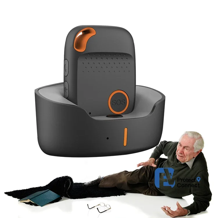 

Eview Simple SOS Panic Button GPS Alzheimer's Disabled Seniors Auto Fall Detection Alert Dialer