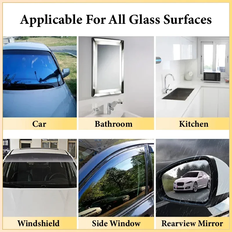 Car Glass Oil Film Remover Paste AIVC-E Auto Glass Film Coating Agent Anti-fog Glass Cleaner Windshield Polish Auto Detailing