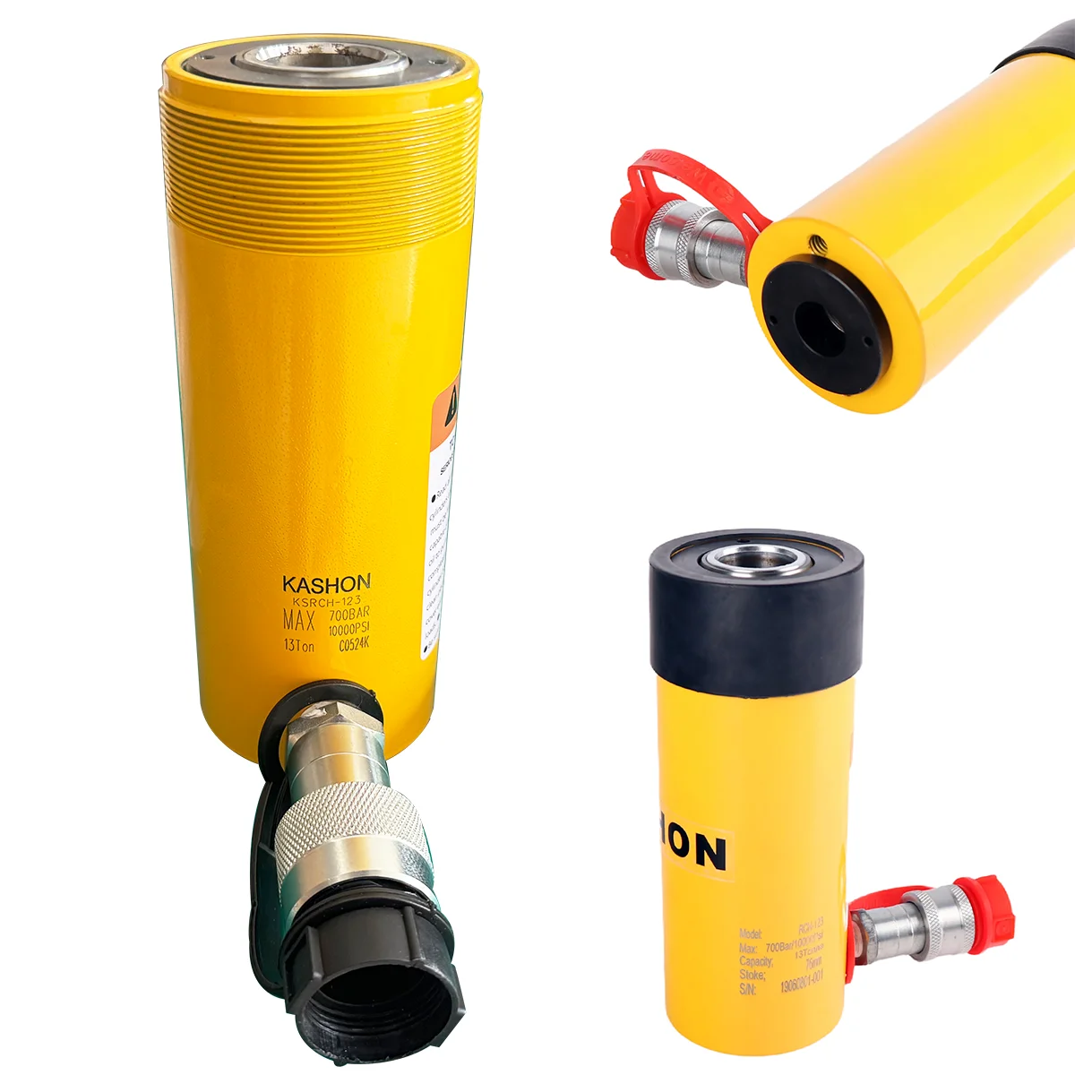 MSRCH-123, ENERPAC Same,  13 Ton 76mm Stroke Push and Pull Center Hole Single Acting Hollow Hydraulic Cylinder/jack