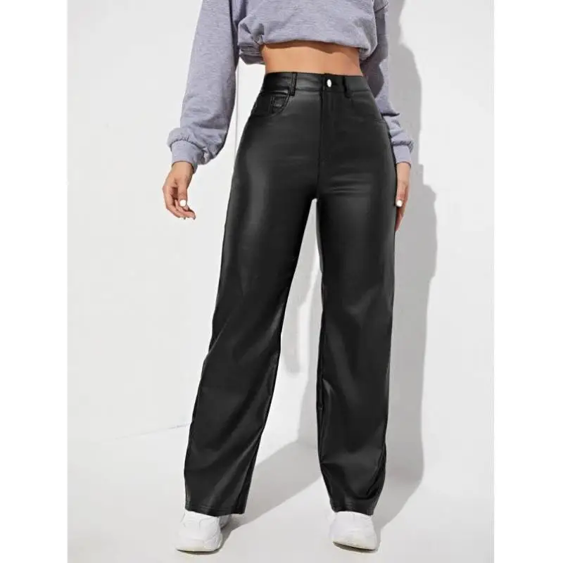 

Women's Straight Leg Casual Pants Color New Sle Cross-Border Bots Comfortable Fit Nine-Piece Length Vintage Sle