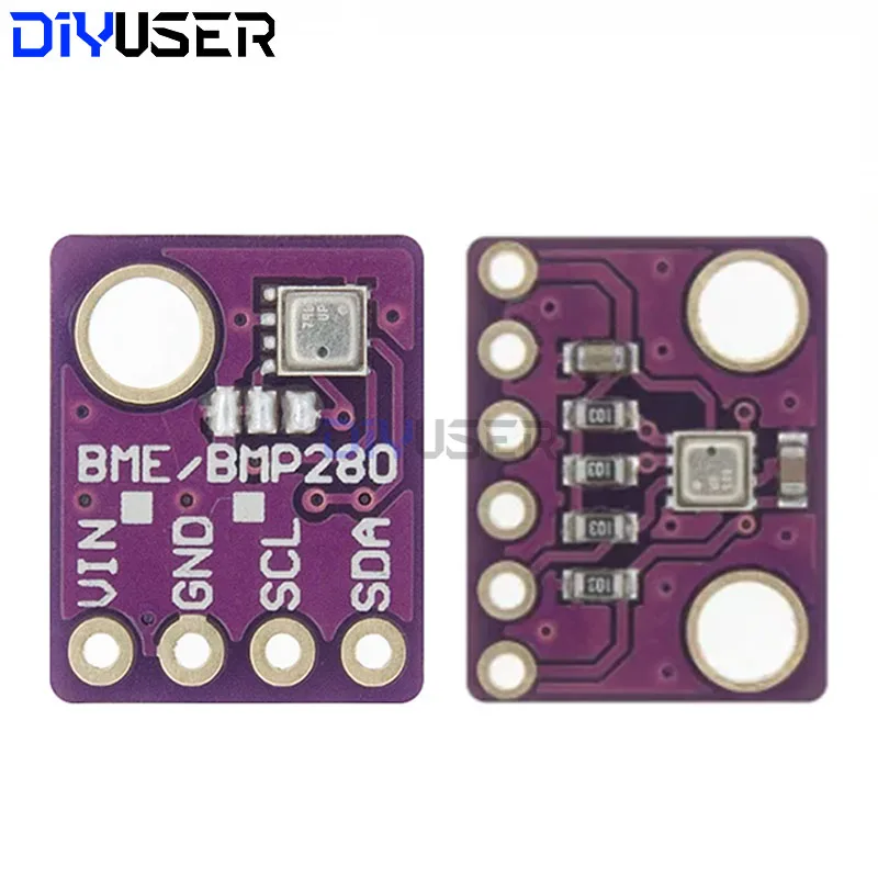 DIYUSER BME280 3.3V 5V Digital Sensor Temperature Humidity Barometric Pressure Sensor Module I2C SPI 1.8-5V BME280 Sensor Module