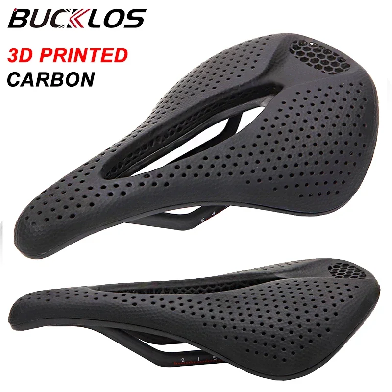 

BUCKLOS Saddle 3D Printed MTB Seat Cushion Carbon Bike Saddle Cushion Breathable Ultrilight 3D Printing Seat for Bicycle Chair