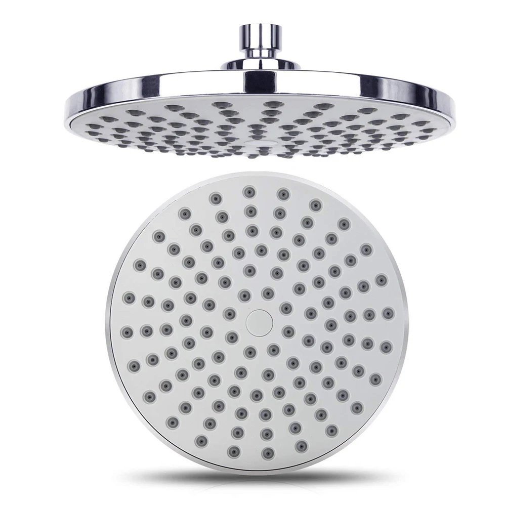 Rain Bathroom Showerhead High Pressure Shower Head G1/2 Adjustable Spray Showerhead Polished Chrome Bath Rain Round Shower Head