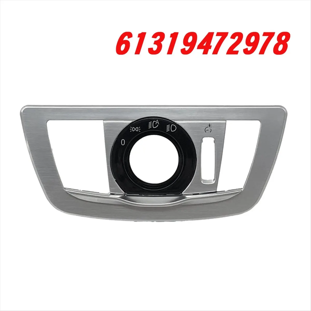 #88S Car Headlight Switch Panel Headlight Control Button Frame,Headlight Switch Frame,(ABS)