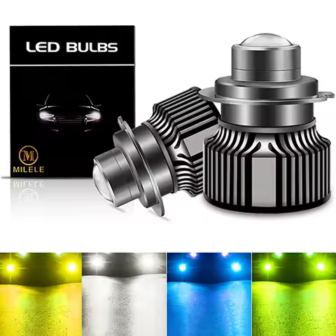 LED Fog Light Bulb Laser Lens Automotive Turbo Headlight Fog Lamp 12V H7 H11 H8 H9 9005 HB3 9006 HB4 CSP 8000K 6000K 3000K 2Pcs