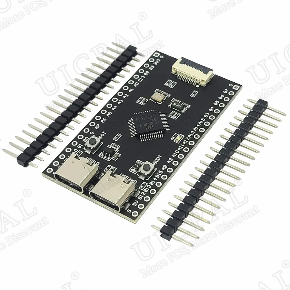 CH32V203 Development Board Module RISC-V Open Source Dual TYPE-C 64KB FLASH with SD FPC 12PIN Minimum System 144Mhz Core Board